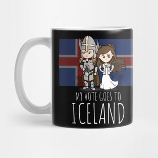 Lars & Sigrit. I Vote for Iceland Mug